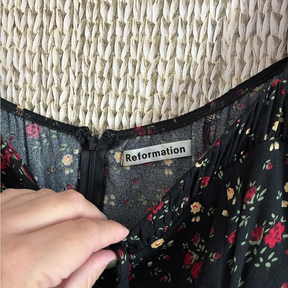 Anthropologie | Reformation Sydney Sweetheart Mini Dress - Picture 4 of 4